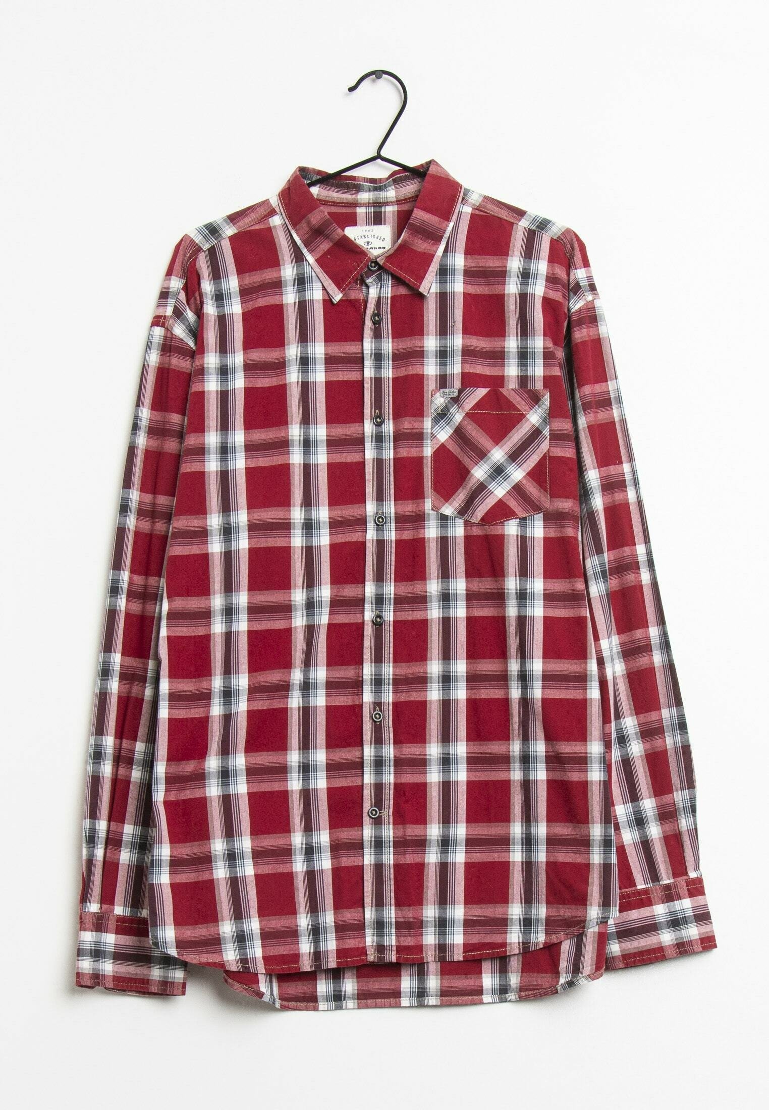 TOM TAILOR Shirt - red - (Pre-owned 