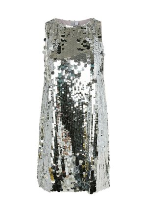 Pieces, MINI DRESS PCMALOU SEQUIN - Robe de soirée - metallic grey