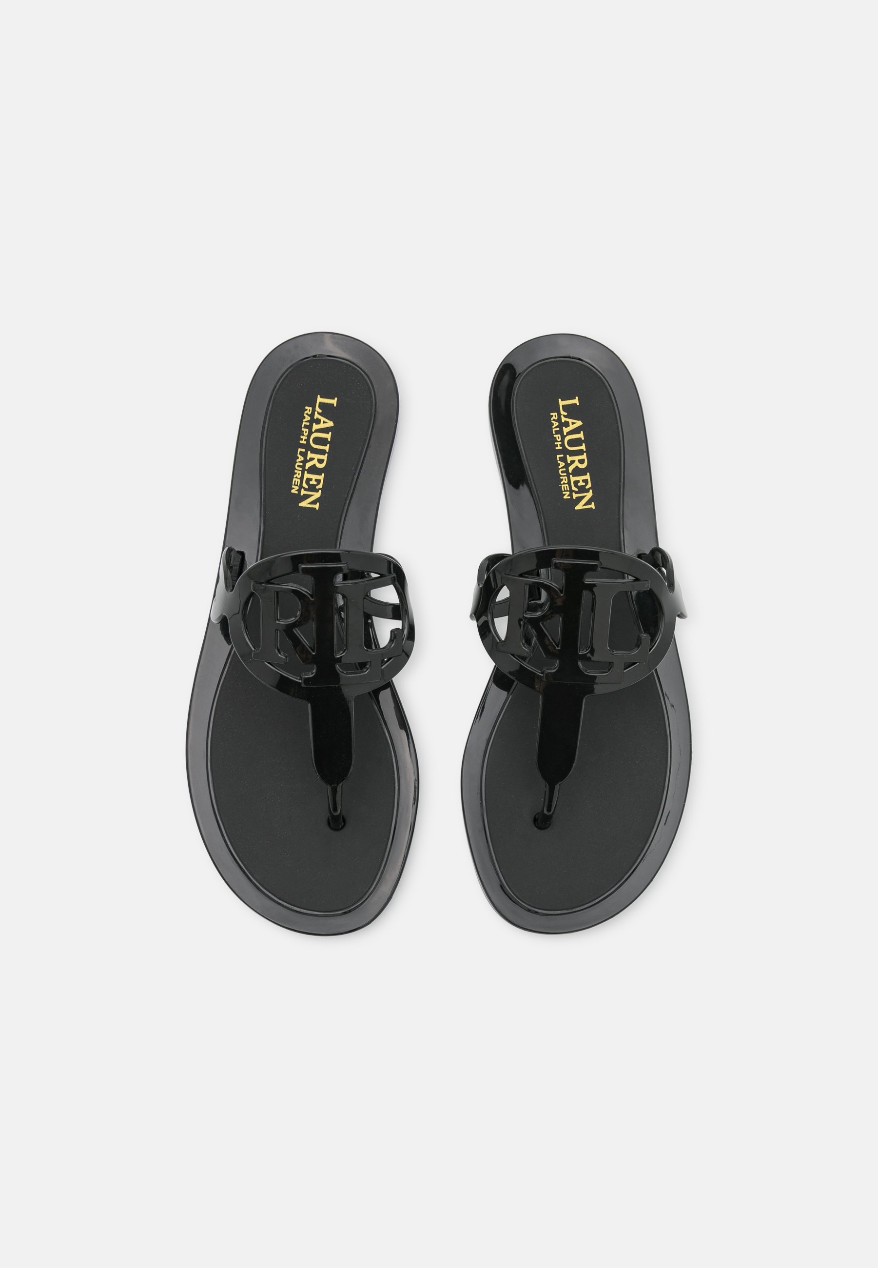Lauren Ralph Lauren AUDRIE FLAT - Teenslippers - black/zwart - Zalando.nl
