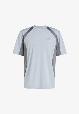 adidas Performance, ADIDAS PERFORMANCE TECH APPAREL COLORBLOCK T-SHIRT - Sports T-shirts - halo silver grey five