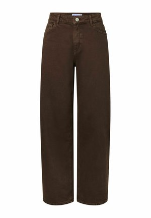 Pieces, PCGRACE MW BARREL ANK JEANS NOOS BC - Jean boyfriend - hot fudge