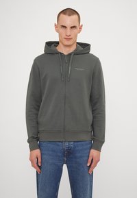 Armani Exchange FELPA - Mikina so zipsom - urban chic/granite