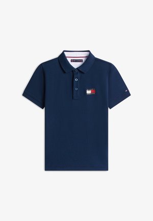 Tommy Hilfiger, REGULAR FIT WAVY FLAG POLO SHIRT - Poloskjorter - dark night navy