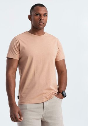 T-shirt basique - beige dark blue light blue