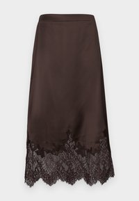 VMSALLY MIDI SKIRT - Jupe trapèze - chocolate torte