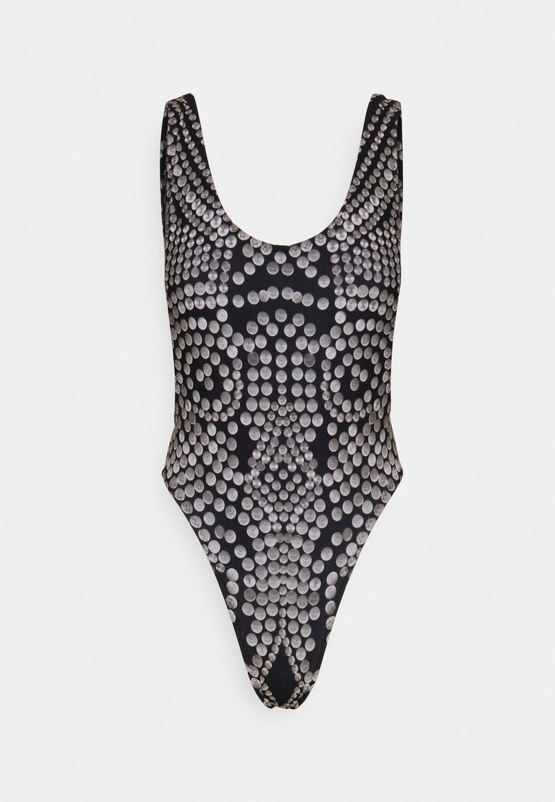 Norma Kamali T-shirt print zilverkleurig Norma Kamali T-shirt print zilverkleurig