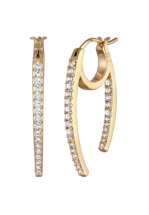 SPARKLING BASIC - MIT KRISTALLEN VON SWAROVSKI® - Boucles d'oreilles - gold-coloured