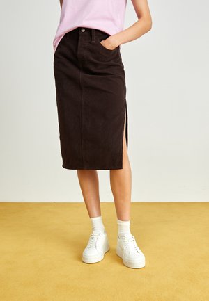 Jupe en jean - dark brown