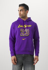 Nike Performance NBA CITY EDITION LOS ANGELES LAKERS LEBRON JAMES HOODY - Klubbklær - field purple