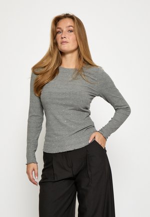 LIV LONG SLEEVE  - Tops ar garām piedurknēm - grey melange