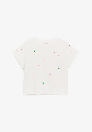 ARKET, ARKET EMBROIDERED T-SHIRT - Print T-shirt - white