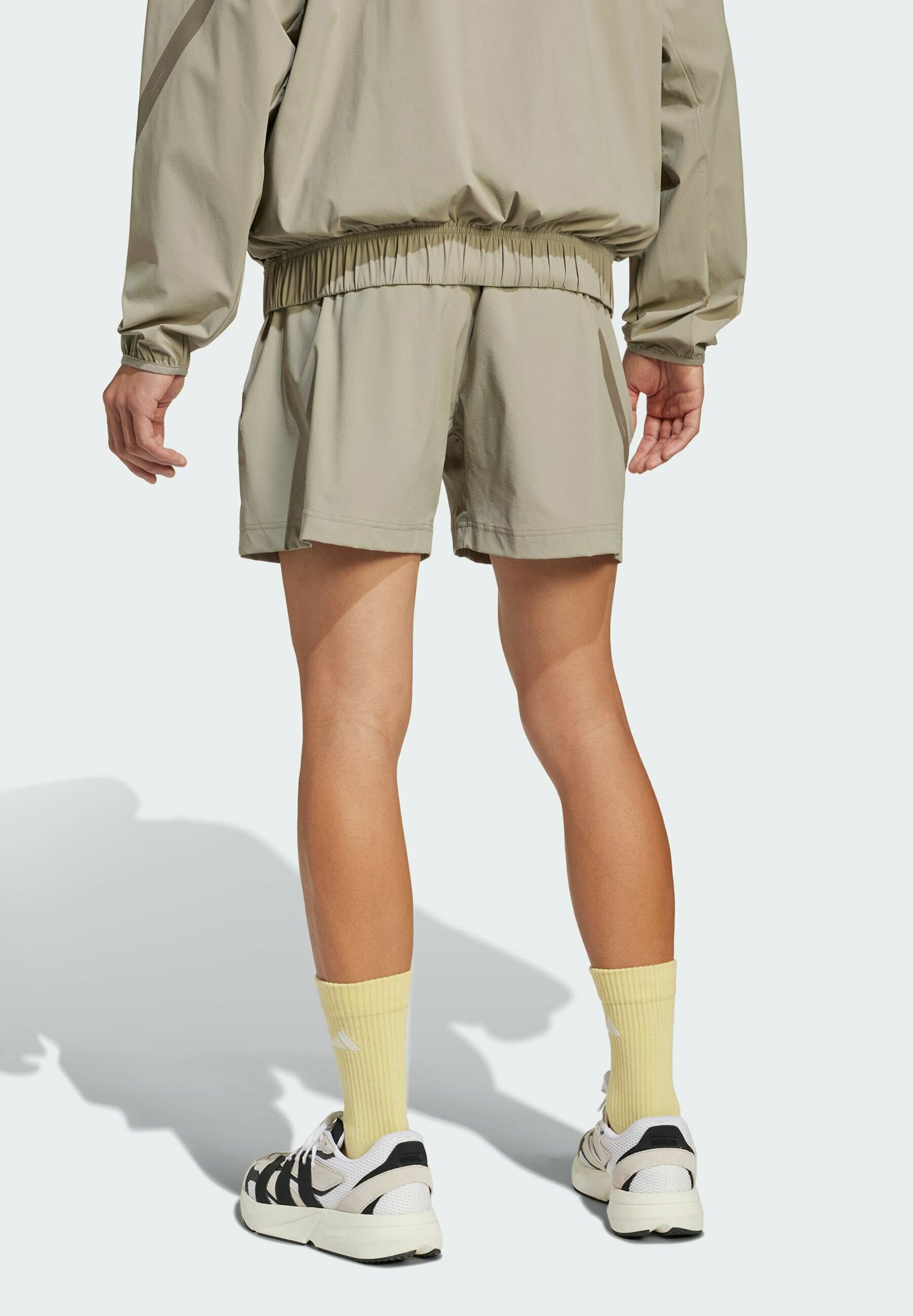 SIDE SLIT ADJUSTABLE SHORTS BEIGE Mサイズ ELASTICATED COTTON SHORTS - BEIGE | COS