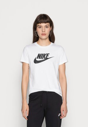 Nike Sportswear TEE ICON FUTURA - Camiseta estampada - white/black