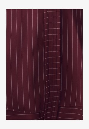 WILLA, HUGH LAYERED DRESS - Vestido camisero - burgundy pinstripe