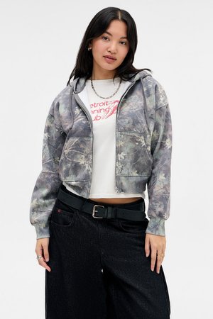 Felpa con zip - brown