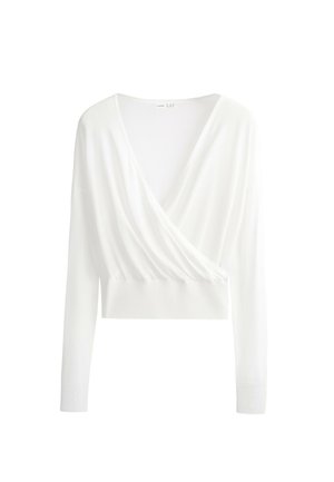 OYSHO, T-shirt à manches longues - white