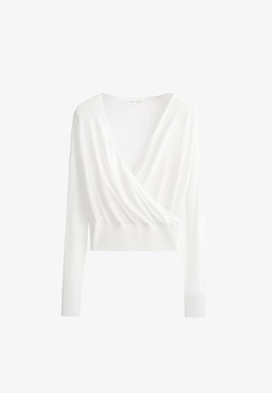OYSHO, T-shirt à manches longues - white