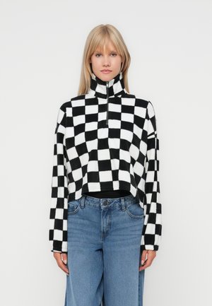 NMFLECI ZIPPER - Fleecepullover - black
