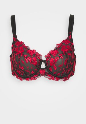 THE HERO FULLER BUST NON PAD - Reggiseno con ferretto - black/red