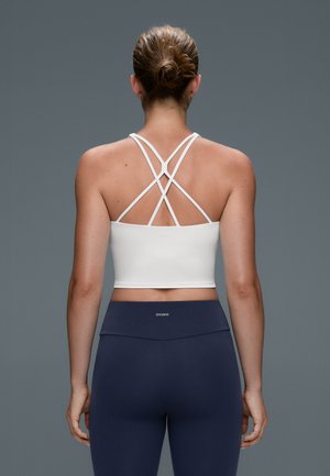 OYSHO, COMFORTLUX STRAP TANK TOP CUPS - Top - white