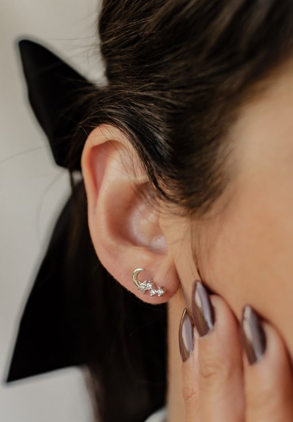 NIGHT SKY - Ohrringe - silberfarben