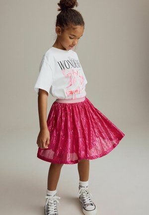 Next REGULAR FIT - A-Linien-Rock - pink sequin