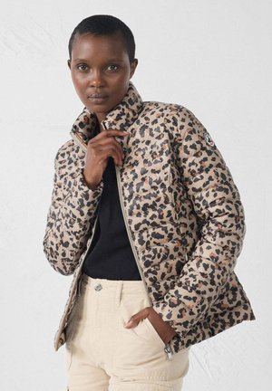 LEOPARD CHA PRINT - Gewatteerde jas - marron