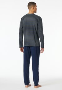 Schiesser CASUAL ESSENTIALS - Pyjama - anthrazit blau