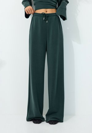 Stradivarius, Pantalon classique - mottled dark green