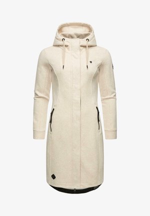 Majica s kapuljačom i patentnim zatvaračem - beige melange