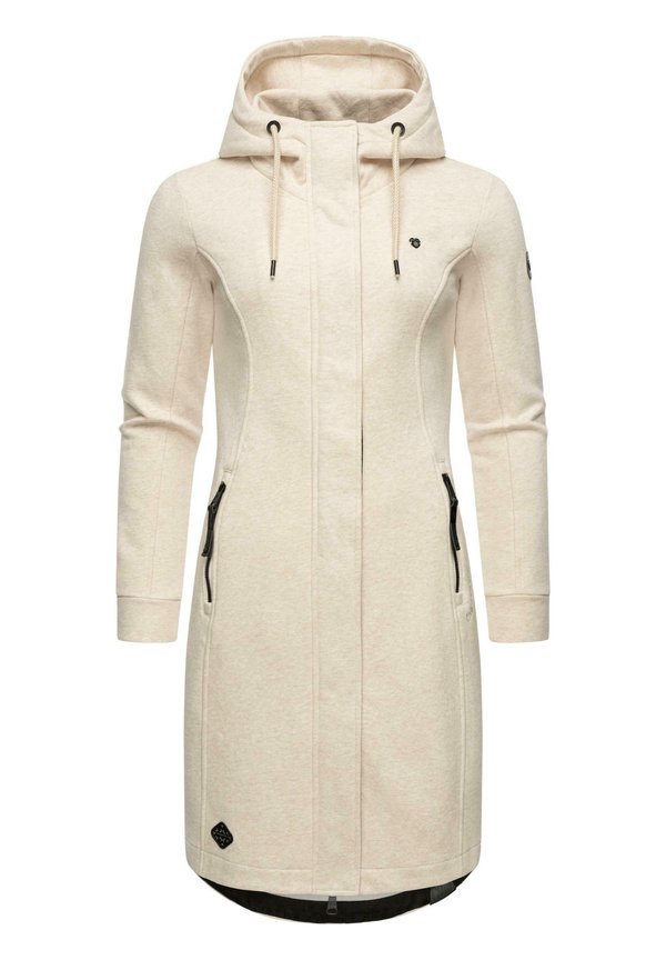 Sweatjacke - beige melange