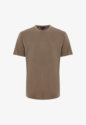 Mexx, SHORT SLEEVE GARMENT DYED - T-Shirt basic - mid brown