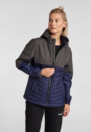 HMLNORTH HYBRID  - Softshelljacka - dark grey/ blue