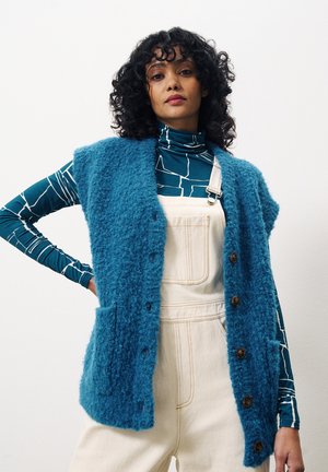 FRNCH MAGALY - Vest - bleu petrole