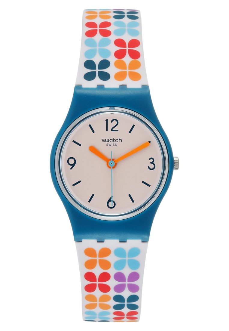 SWATCH LADY HORLOGE Femme Blanc Rouge Bleu Collection Waswola Silicone  Damenuhr EUR 60,00 - PicClick FR