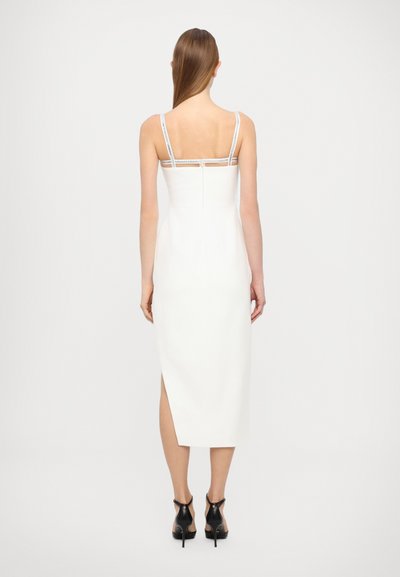 David Koma CRYSTAL TRIM DETAIL OPEN LEG DRESS - Svečana odjeća - white/silver