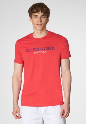 T-shirt con stampa - rosso
