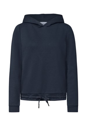 Street One, LONG-SLEEVE HOODED SWEATSHIRT - Felpa con cappuccio - darkest blue