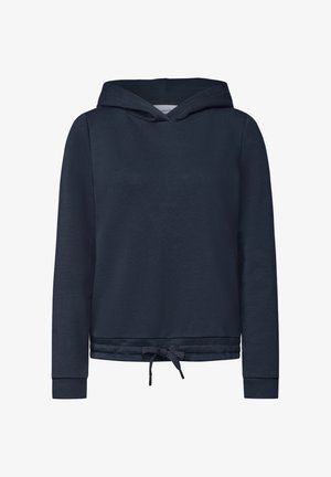 Street One, LONG-SLEEVE HOODED SWEATSHIRT - Felpa con cappuccio - darkest blue