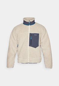 CLASSIC RETRO - Giacca in pile - natural/smolder blue