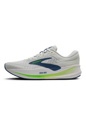 REVEL MAX - Zapatillas running asfalto - white moonlight/green gecko