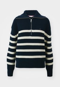 CARDI STITCH  - Strickpullover - desert sky/ivory petal