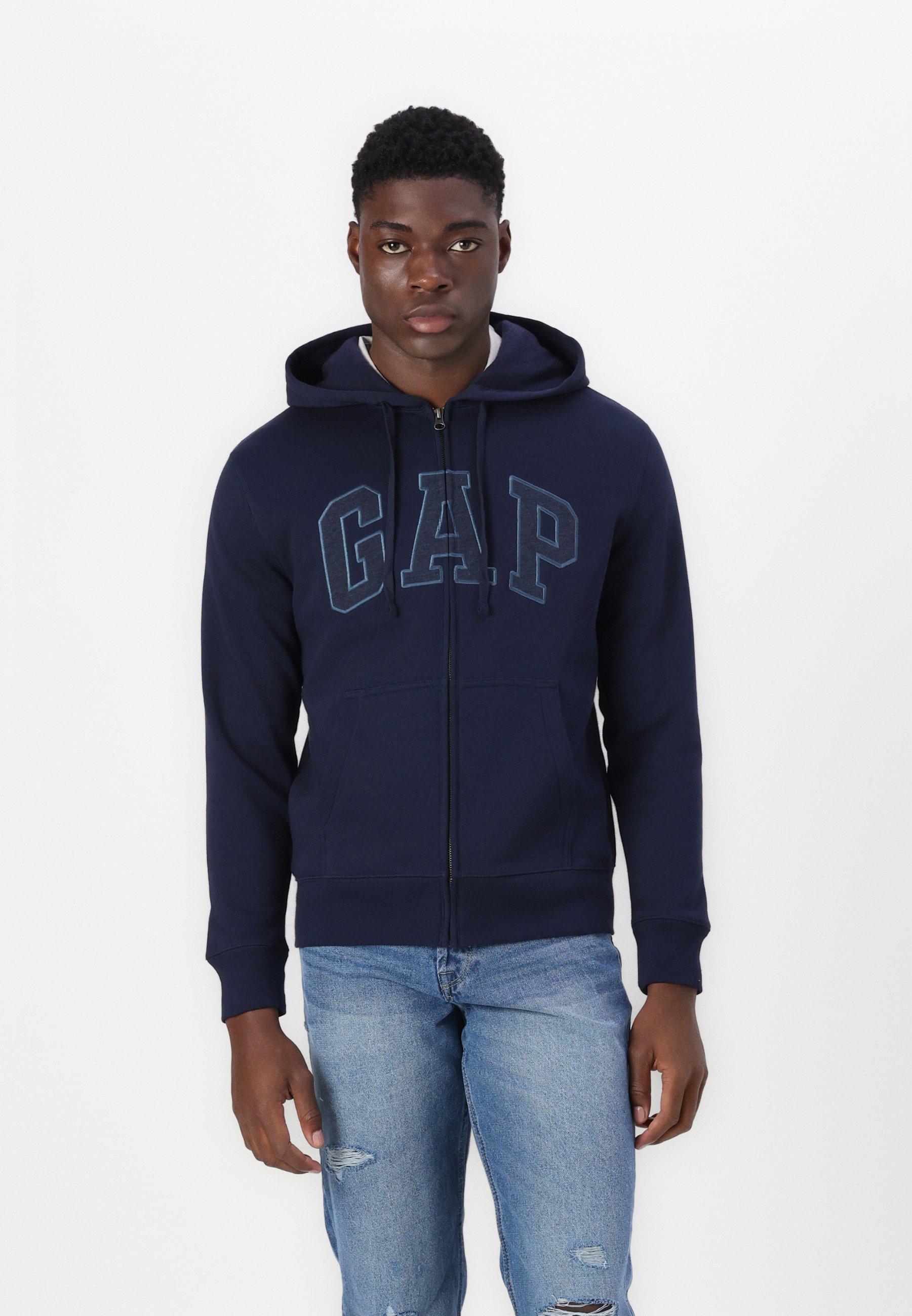 Sweat à Capuche Femme GAP - Bleu Marine - Taille XL - Coton - Occasion Très Bon état