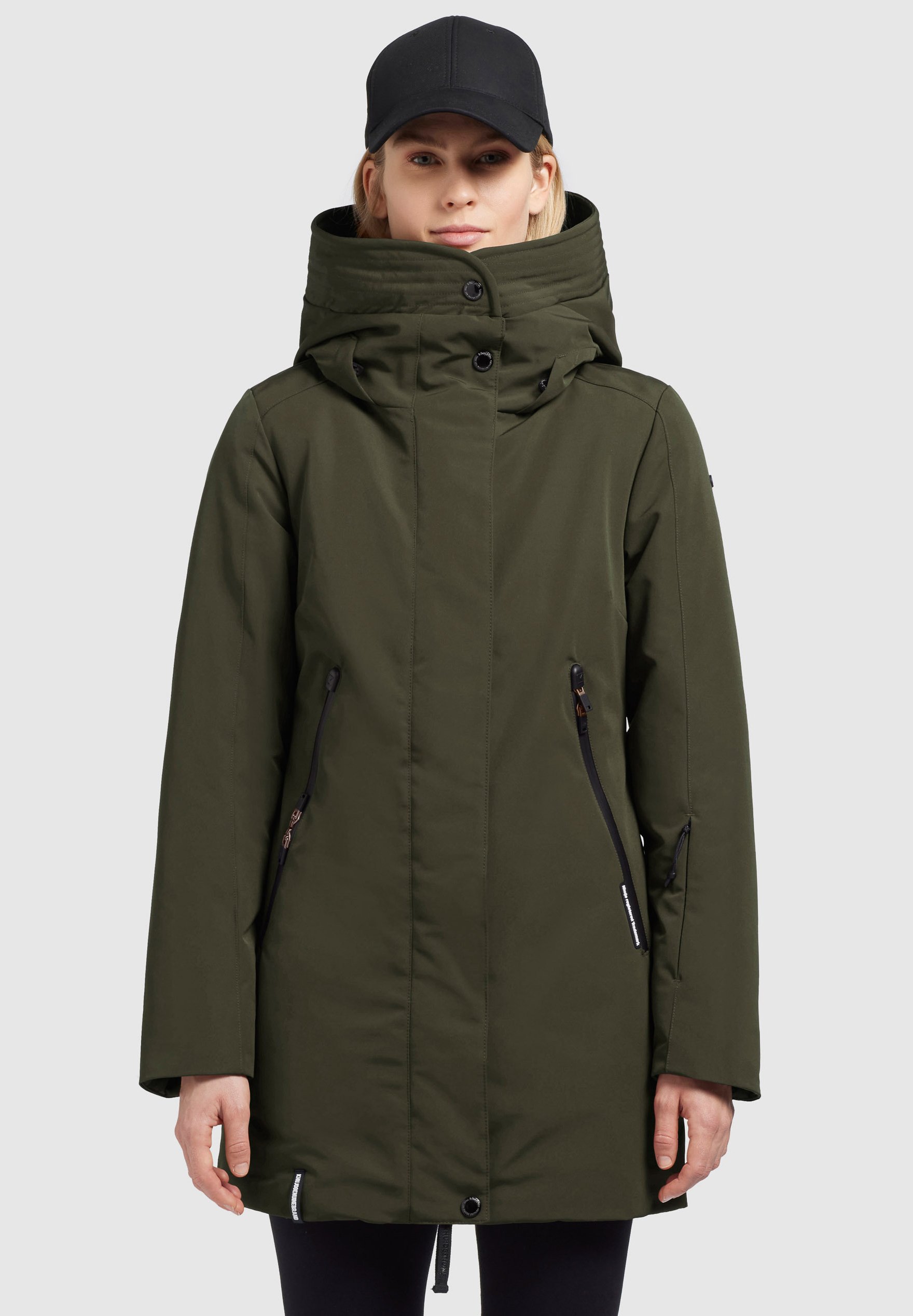 Veste D'hiver Parka Femme Khujo - Taille M Vert - Neuf Avec étiquettes, Idéal Pour Toutes Saisons