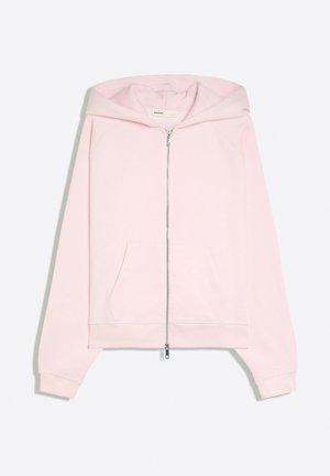 Bershka, OVERSIZE RAGLAN HOODED - JACKET - Sweat zippé - light pink
