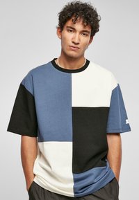 Starter - PATCHWORK  - Print T-shirt - vintageblue black palewhite Thumbnail Image 1