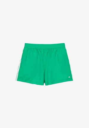 PULL&BEAR, WITH CONTRAST SIDE STRIPES - BERMUDA SHORTS - Pantalon de survêtement - green