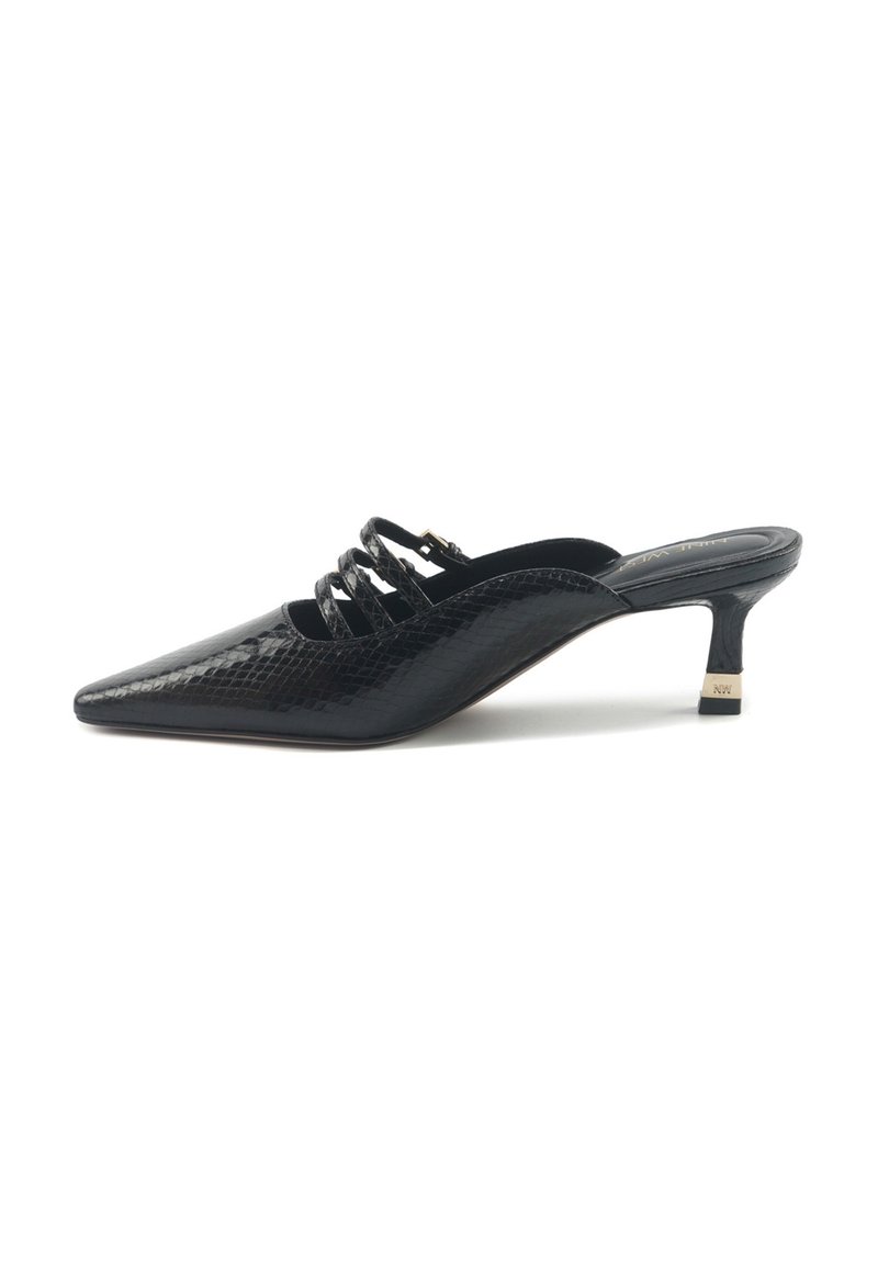 Bottines Nine West En Cuir Noir - Talon, Fermeture éclair Latérale - Pointure US 8.5