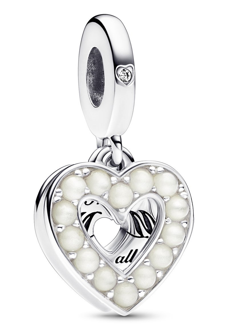 Pandora HEART MUM DOUBLE DANGLE - Charm - sterling silver 
