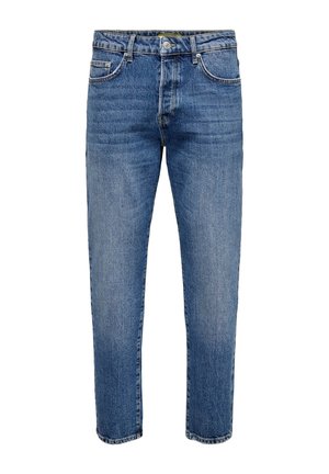 Only & Sons, ONSYOKE TAPE ONE MDB 9360 DOT DNM NOOS - Дънки със свободна кройка - medium blue denim